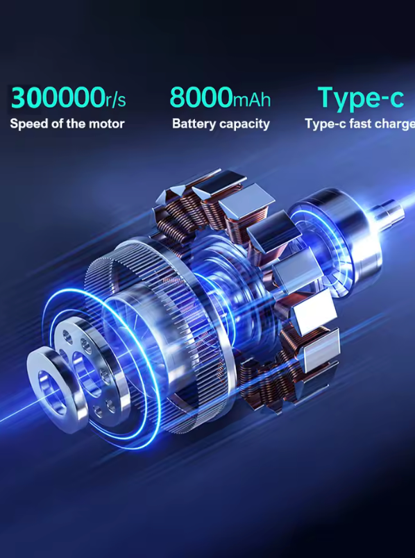 DryMaster Pro™ – Souffleur Haute Puissance 300 000 RPM (Brushless)