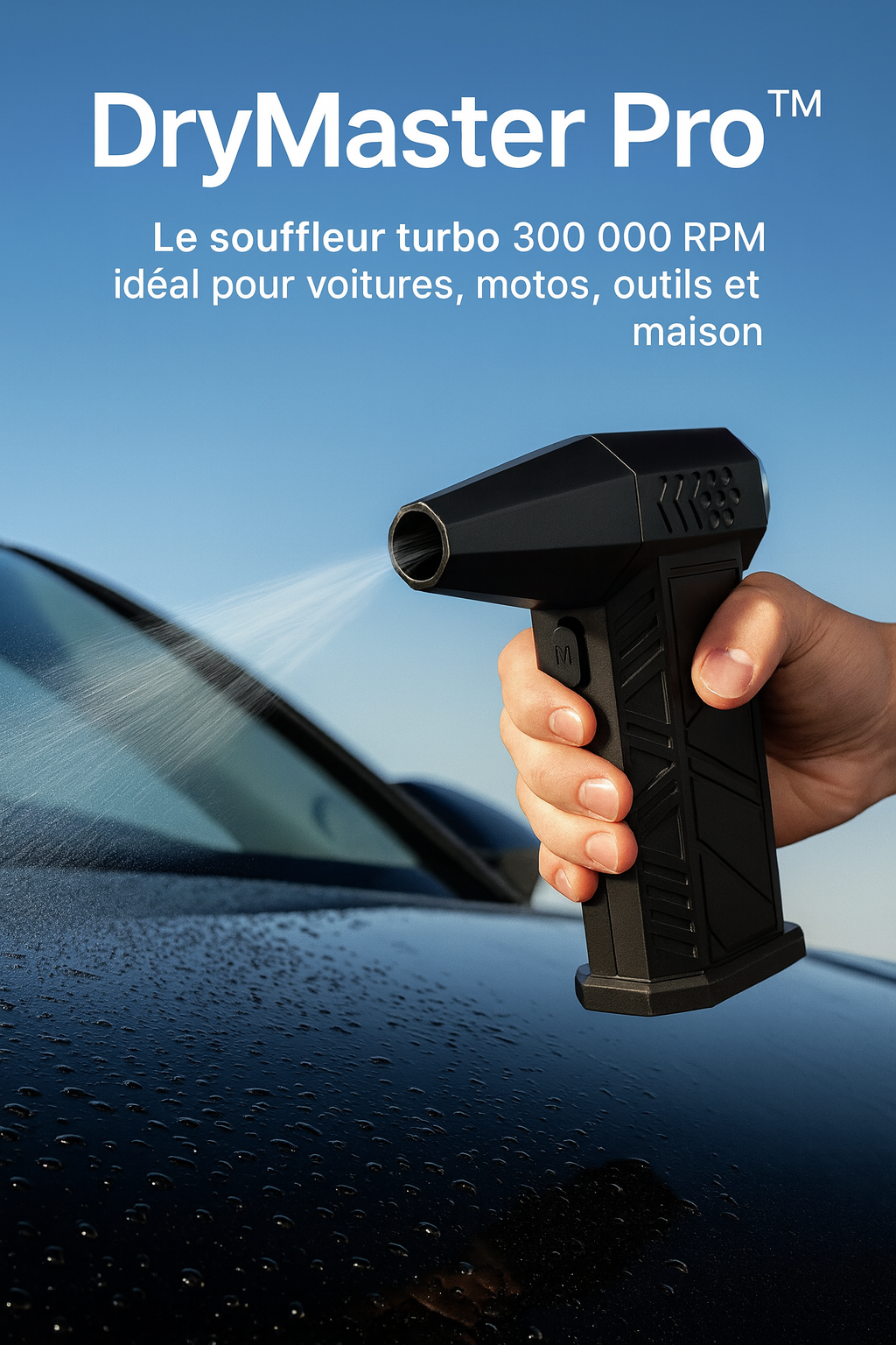 DryMaster Pro™ – Souffleur Haute Puissance 300 000 RPM (Brushless)